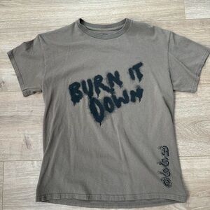 Anti Social Social Club Burn It Down Tee - Brown